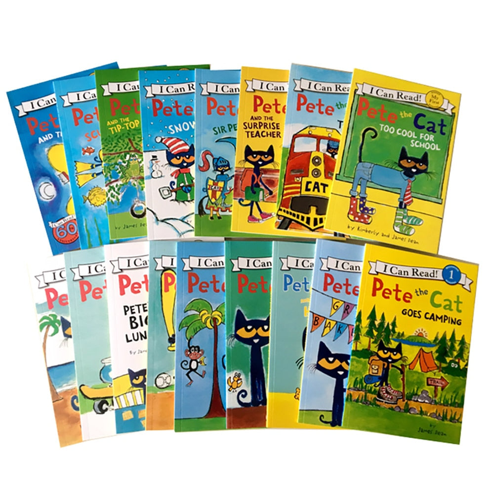 17 Books/set I Can Read Pete The Cat