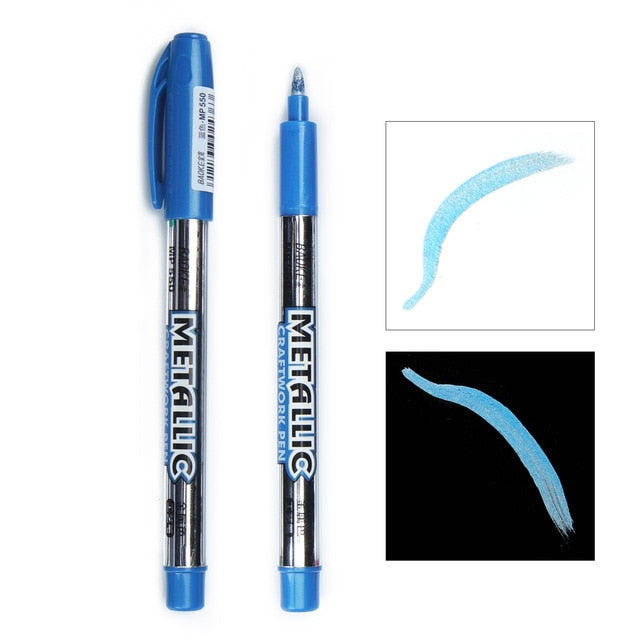 Stationary Metal pen Painting Supplies Permanent Paint Marker Pen  Waterproof US