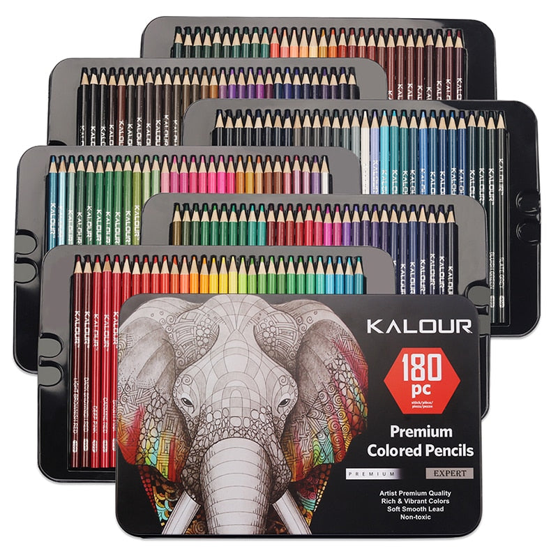 Metallic 50 Professional Colored Pencils, Pre-Sharpened Nontoxic Adult Art  Penci