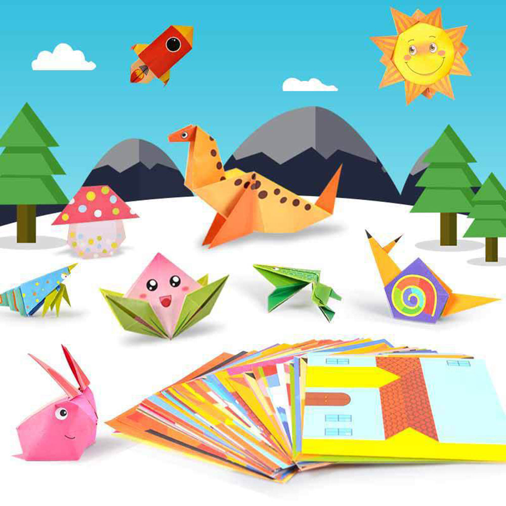 54 Pages Montessori Toys Origami Handcraft Paper Art