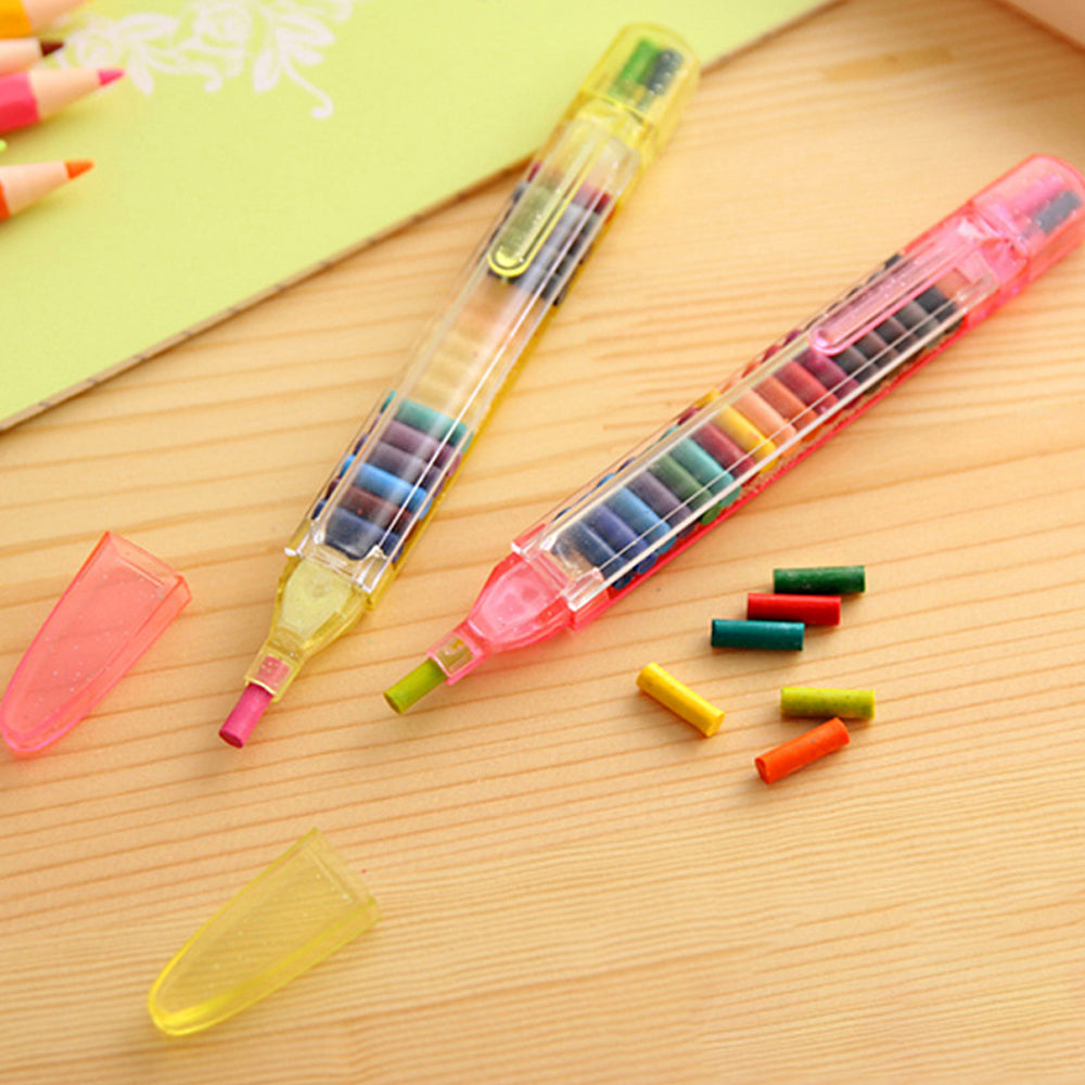 Crayon Pencil Multicolor Art Kids School Stationery Supplies