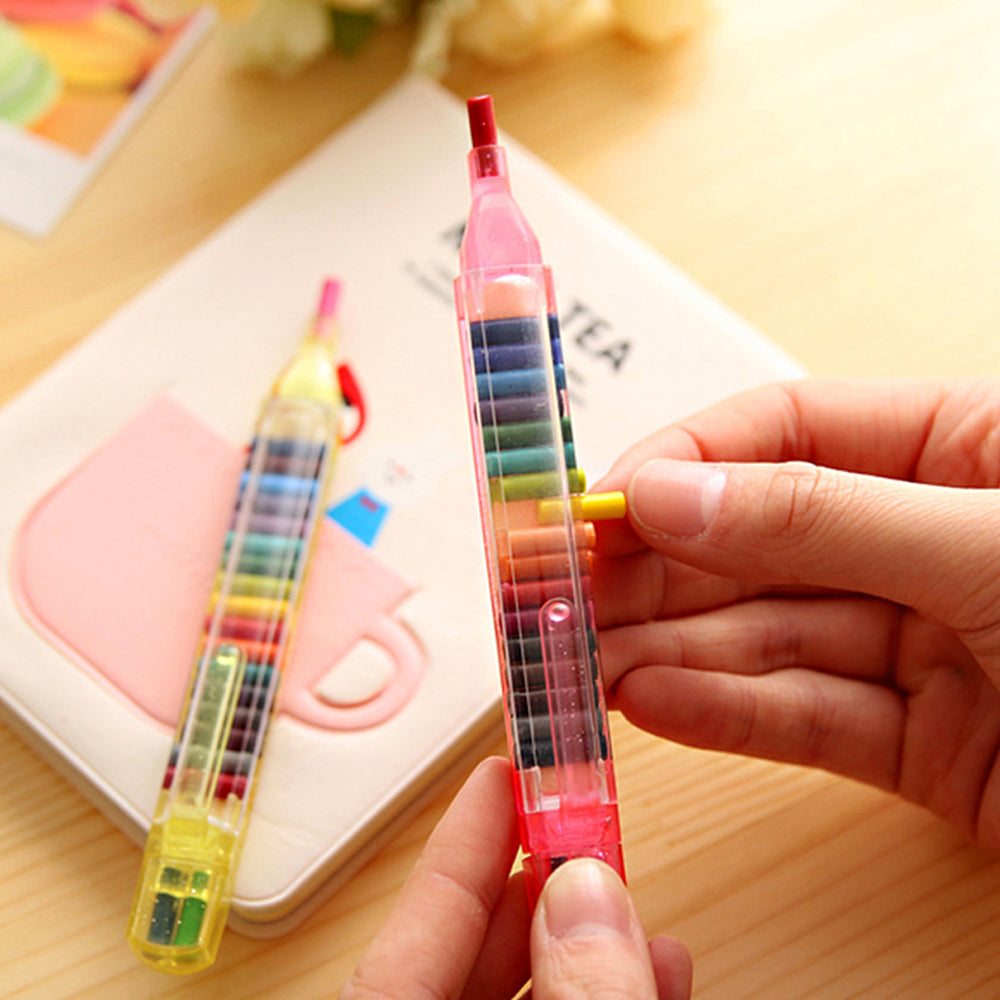 Crayon Pencil Multicolor Art Kids School Stationery Supplies