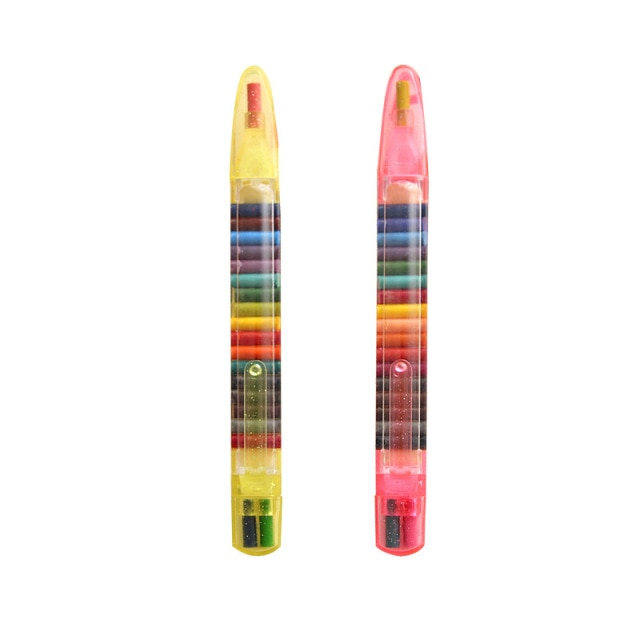 Crayon Pencil Multicolor Art Kids School Stationery Supplies