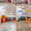 Cartoon Digital Grid Children's Game Floor Sticker