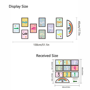 Cartoon Digital Grid Children's Game Floor Sticker